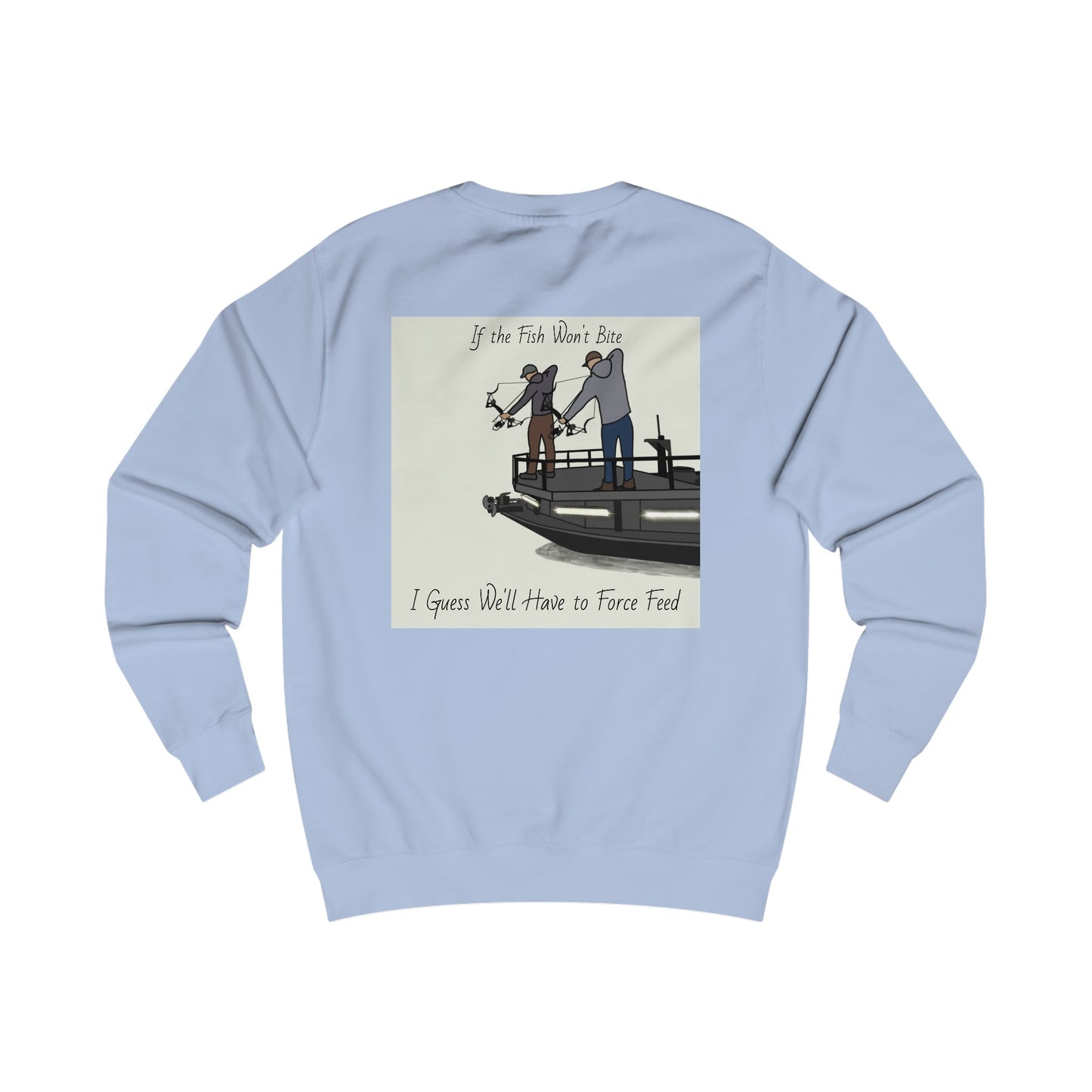 Bow fishing and Compass Rose Model - Men's Crewneck Sweatshirt