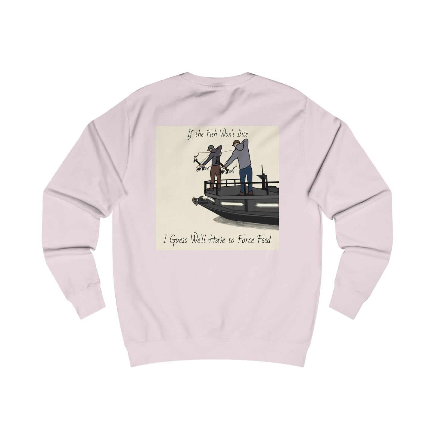 Bow fishing and Compass Rose Model - Men's Crewneck Sweatshirt