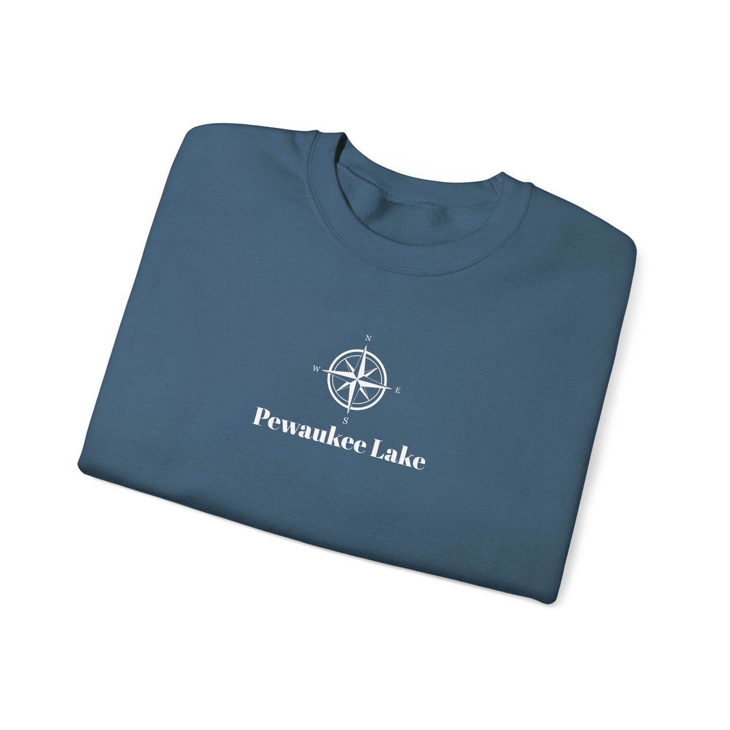 Pewaukee Lake Compass Rose Unisex Heavy Blend™ Crewneck Sweatshirt