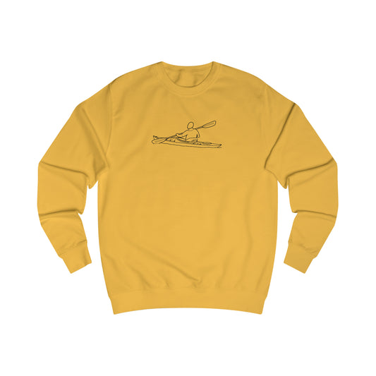 Kayak Man- Park Lake Men's Sweatshirt