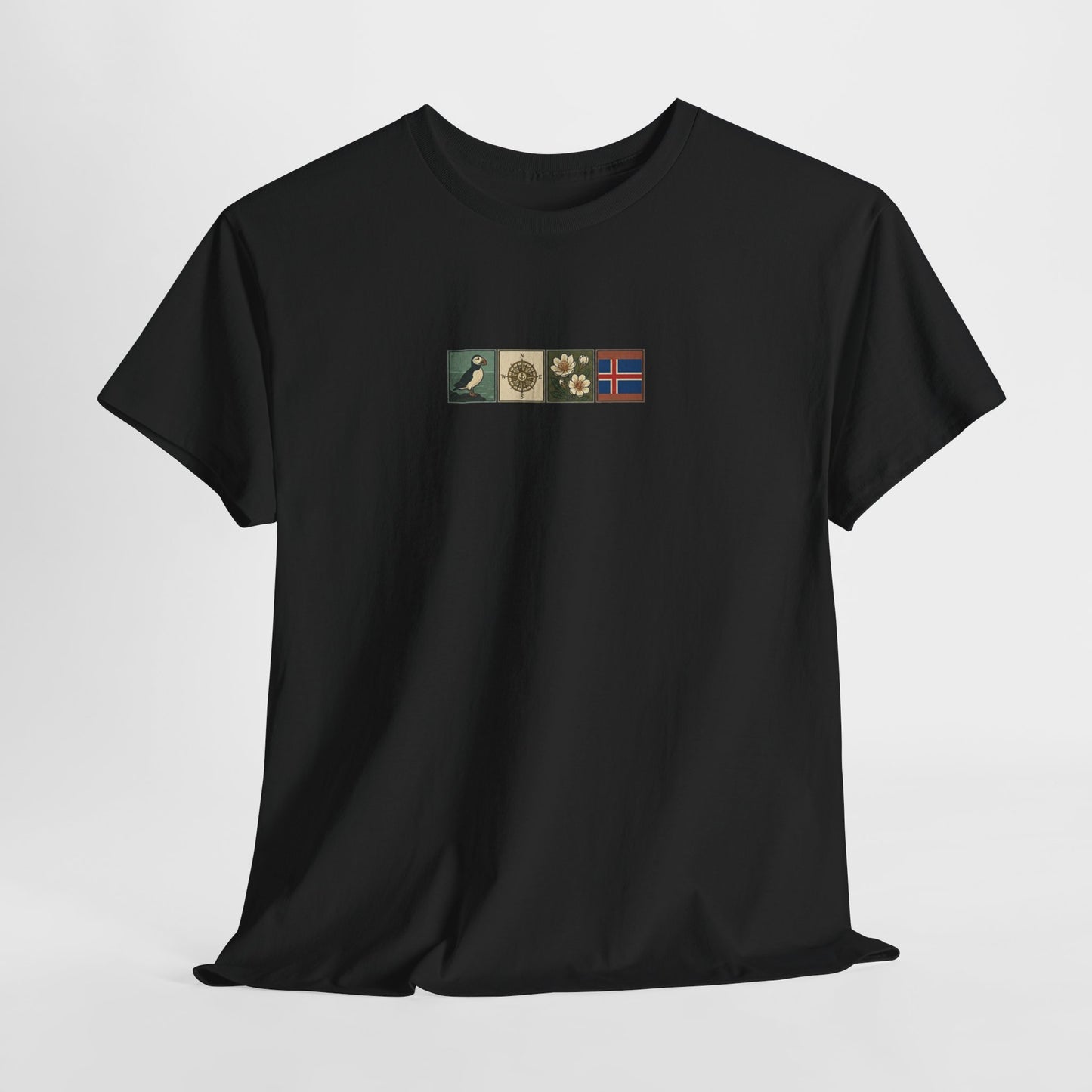Iceland Vik - 4 panel front design - Unisex Heavy Cotton Tee