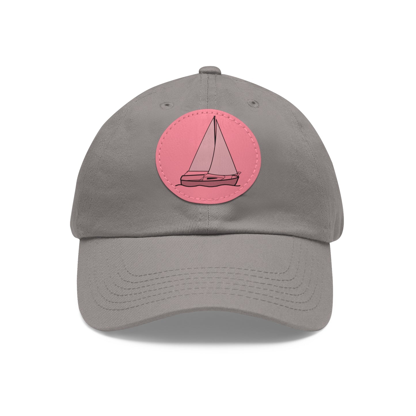 Sailboat Comfort model Hat with Leather Patch (Round)