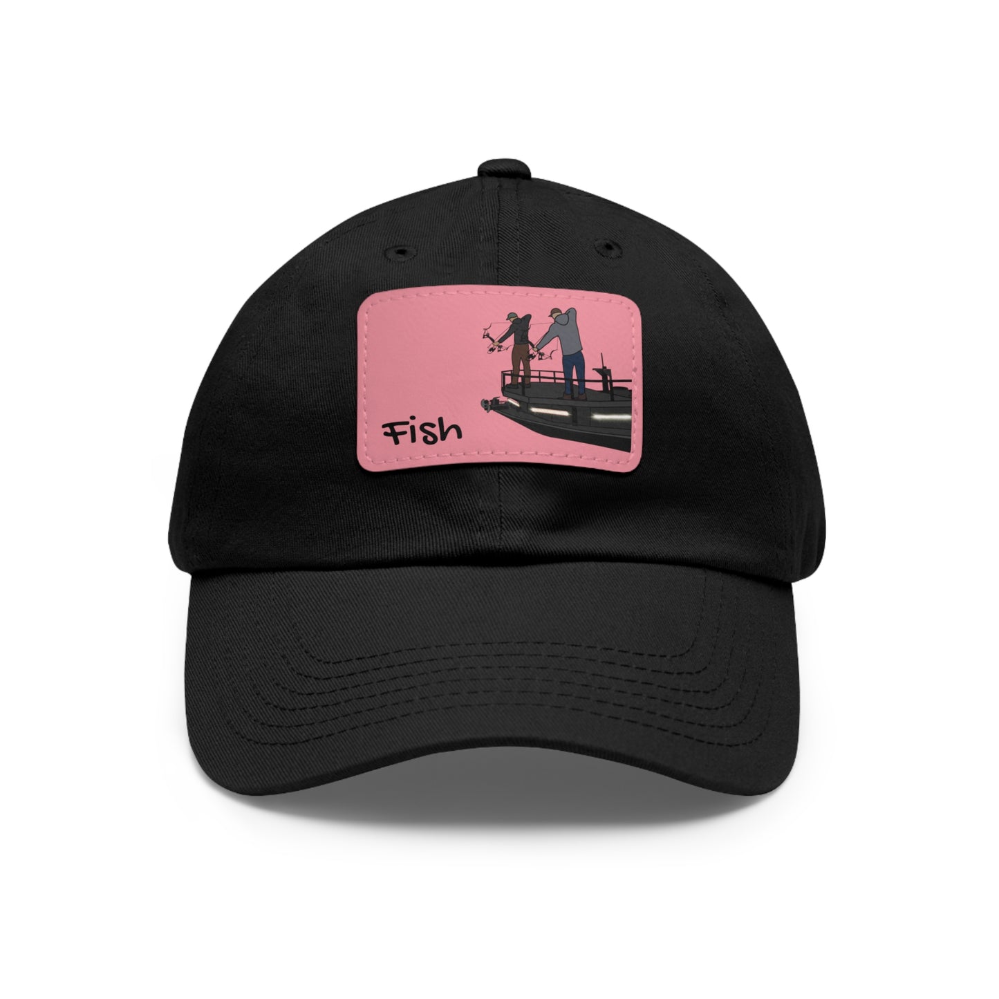 Bow fishing Hat with Leather Patch