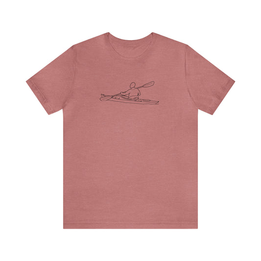 Kayak and Coordinates - Manitowish Waters Unisex Lightweight Short Sleeve Tee
