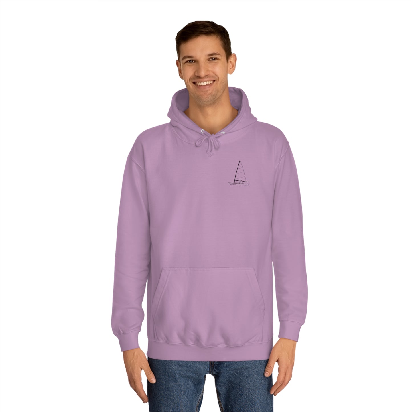 Sailboat Patch, LaBelle Yacht Club - Unisex Hoodie Medium Weight