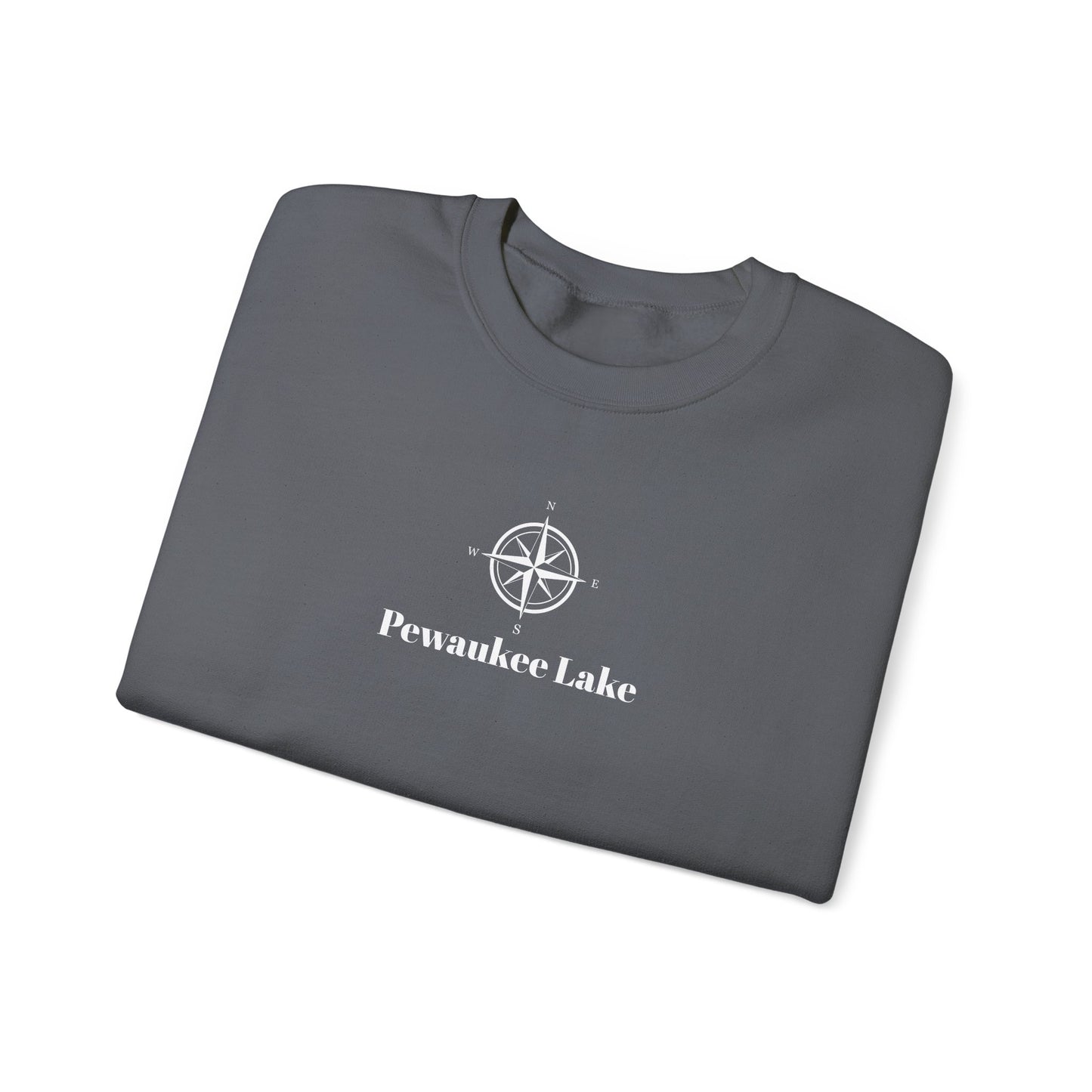 Pewaukee Lake Compass Rose Unisex Heavy Blend™ Crewneck Sweatshirt