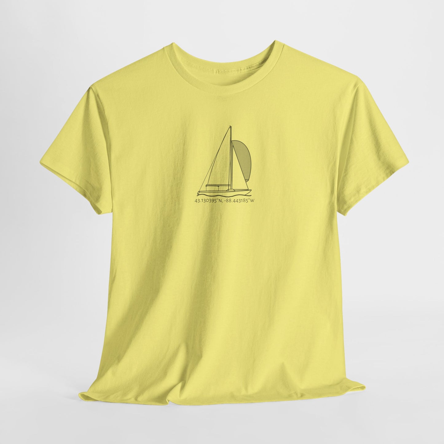 Sailboat Yngling Model Unisex Heavy Cotton Tee