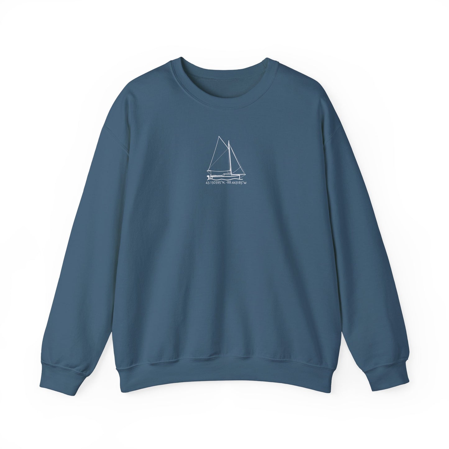 Sailboat With Motor Unisex Heavy Blend™ Crewneck Sweatshirt