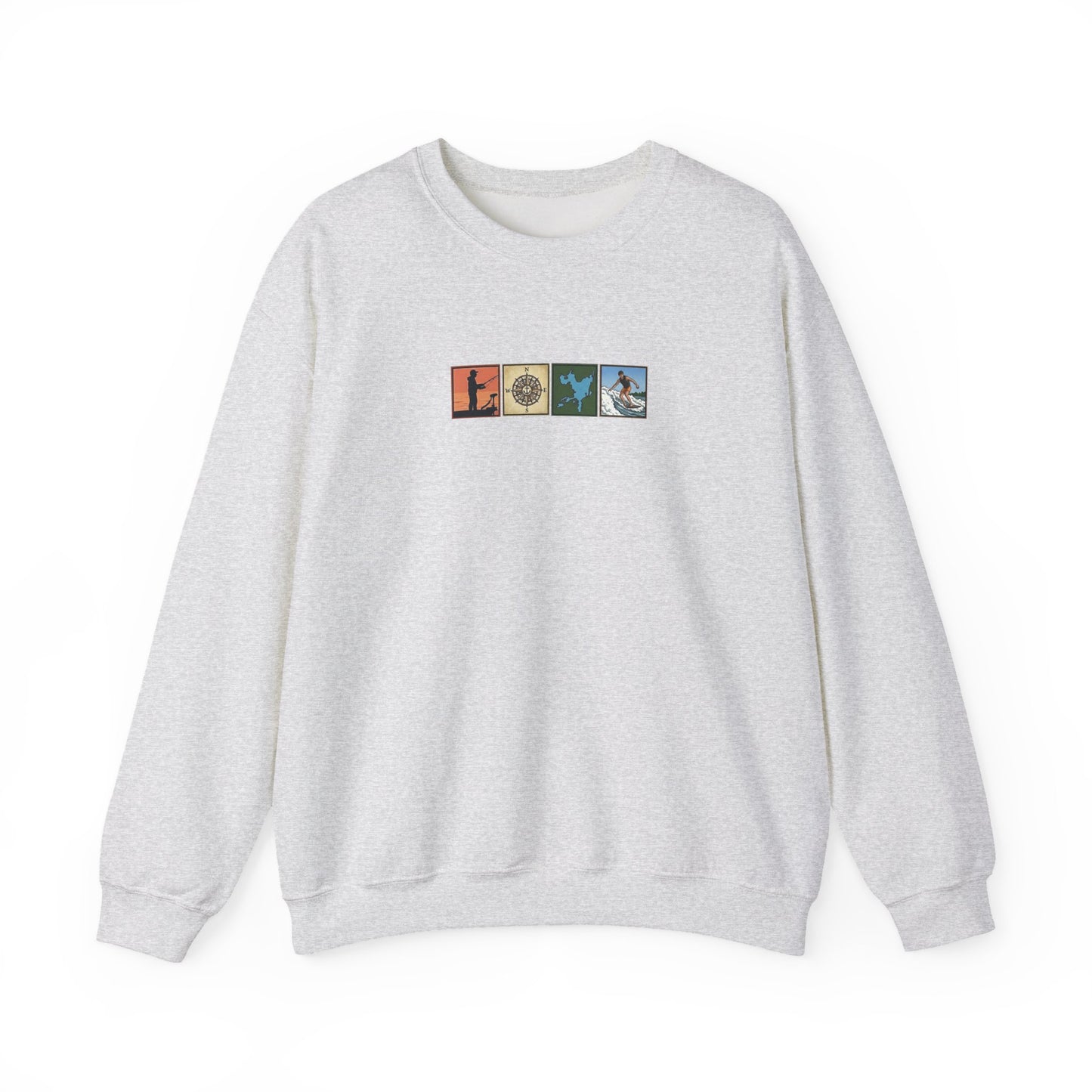 Okauchee Lake "Icons Style" - Gildan Crewneck Sweatshirt