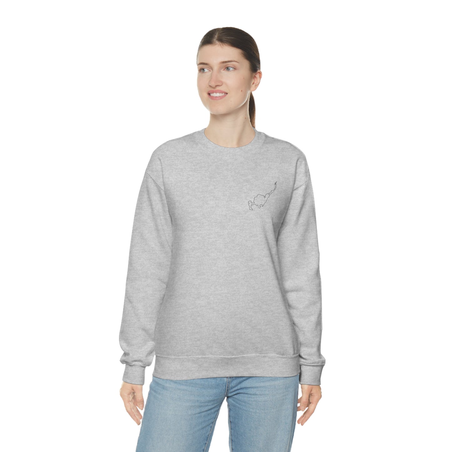 Paddle Board Girl - Park Lake Unisex Heavy Blend™ Crewneck Sweatshirt