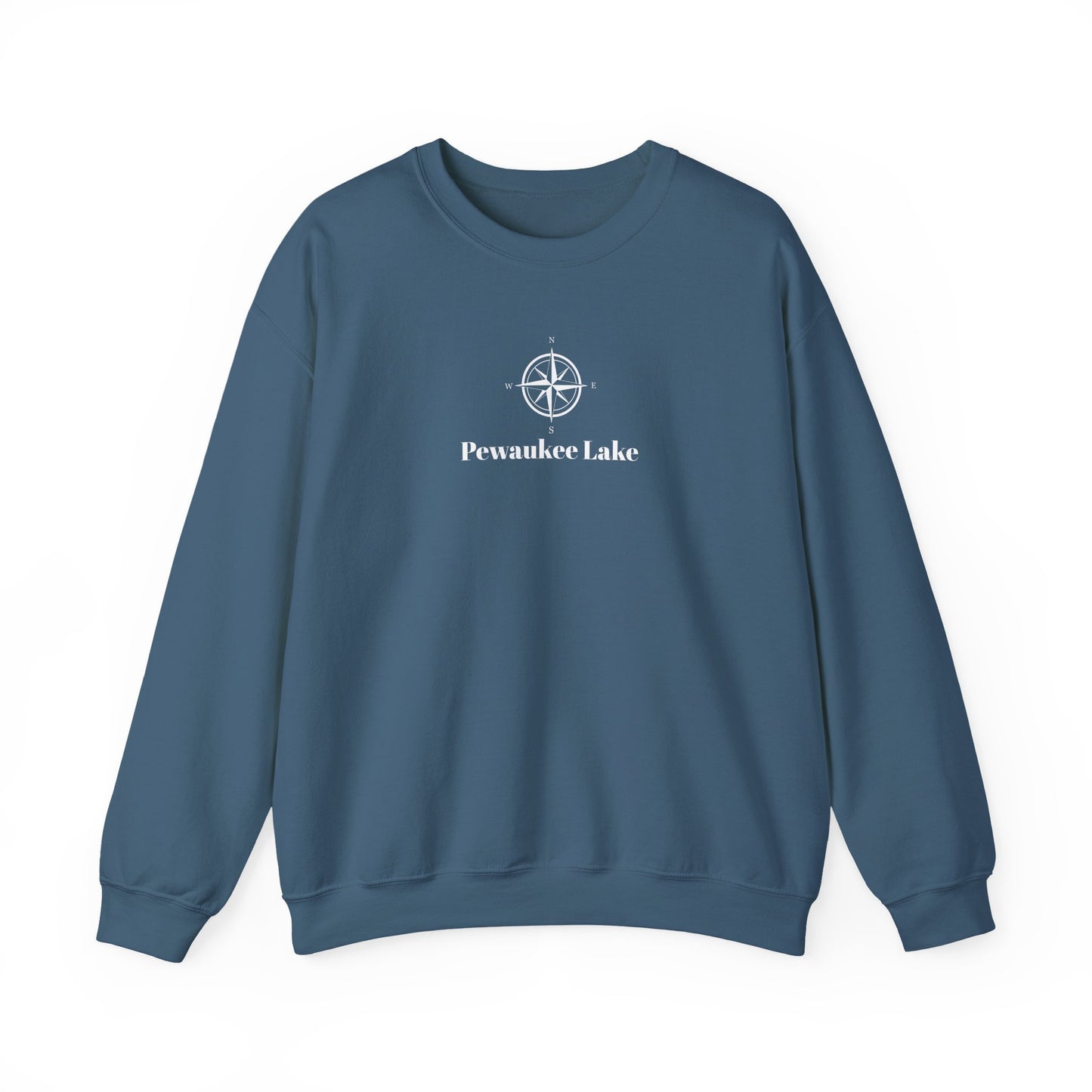 Pewaukee Lake Compass Rose Unisex Heavy Blend™ Crewneck Sweatshirt