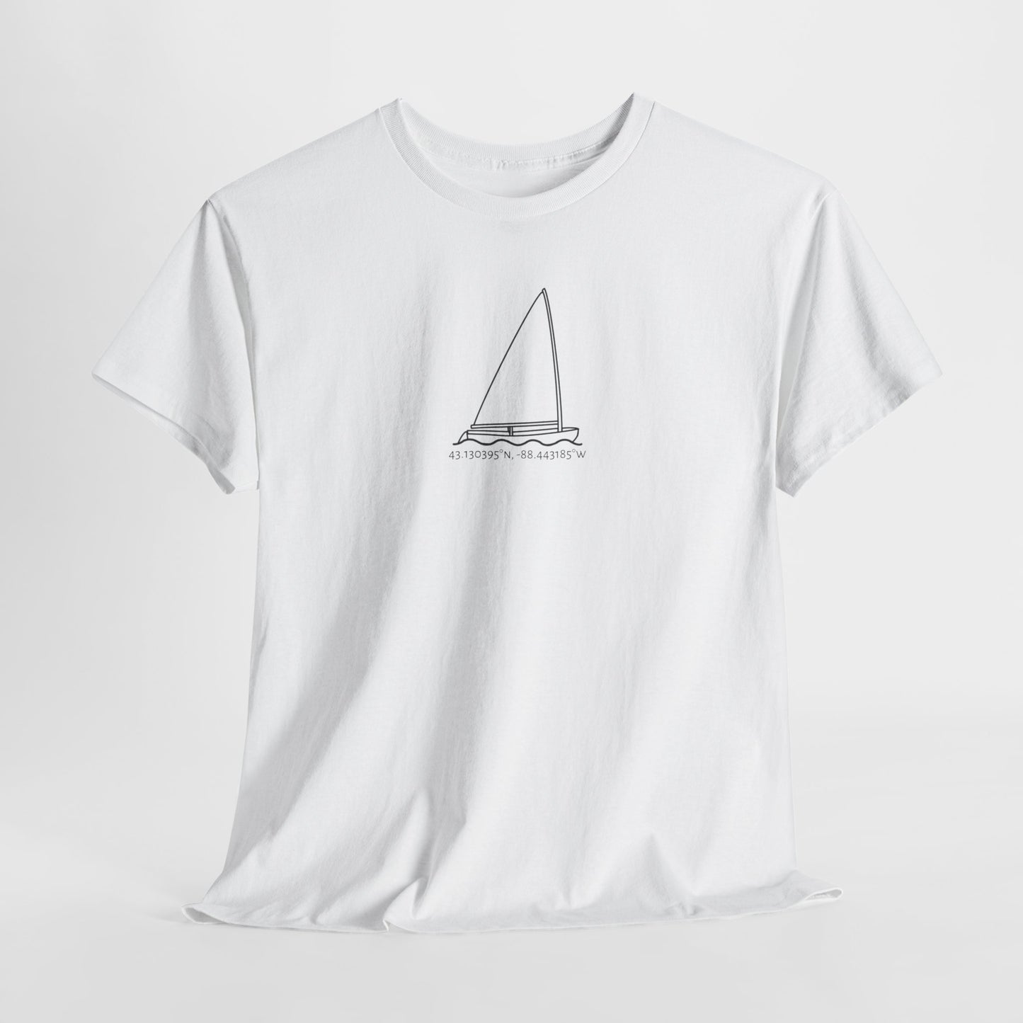 Sailboat Finn Model Unisex Heavy Cotton Tee