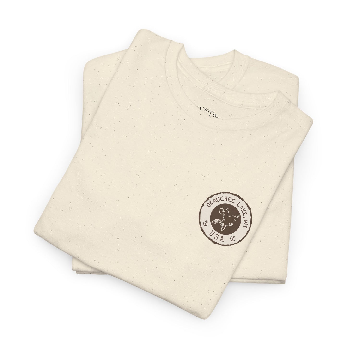 Okauchee Lake Unisex Heavy Tee - Vintage Postmark Style