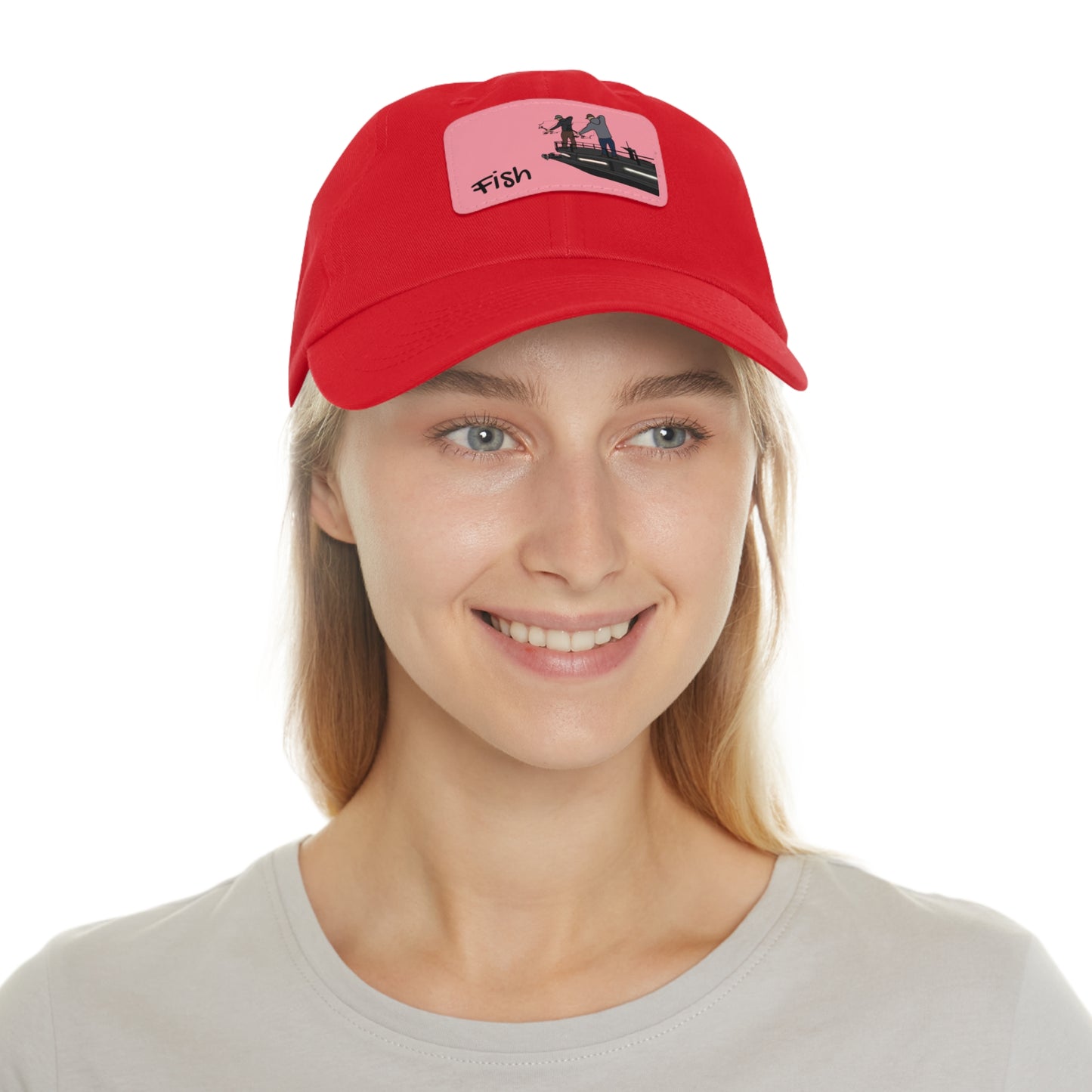 Bow fishing Hat with Leather Patch