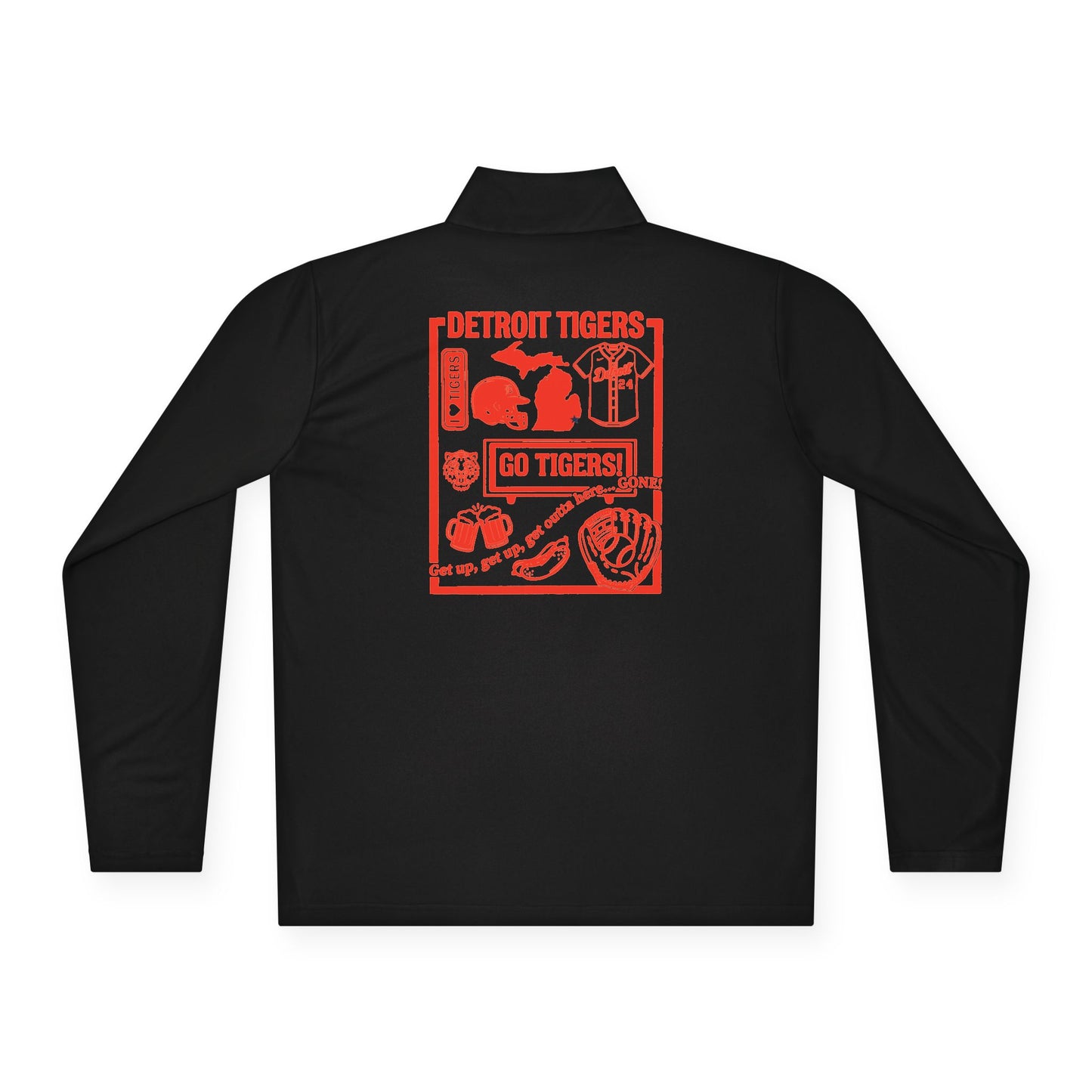 Detroit Tigers Lightweight Quarter-Zip Pullover