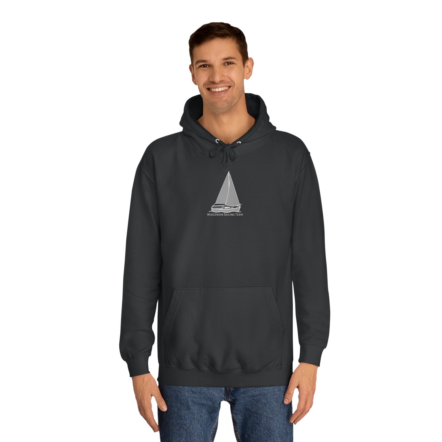 Wisconsin Sailing Team Plain Sailboat - Medium Weight Hoodie