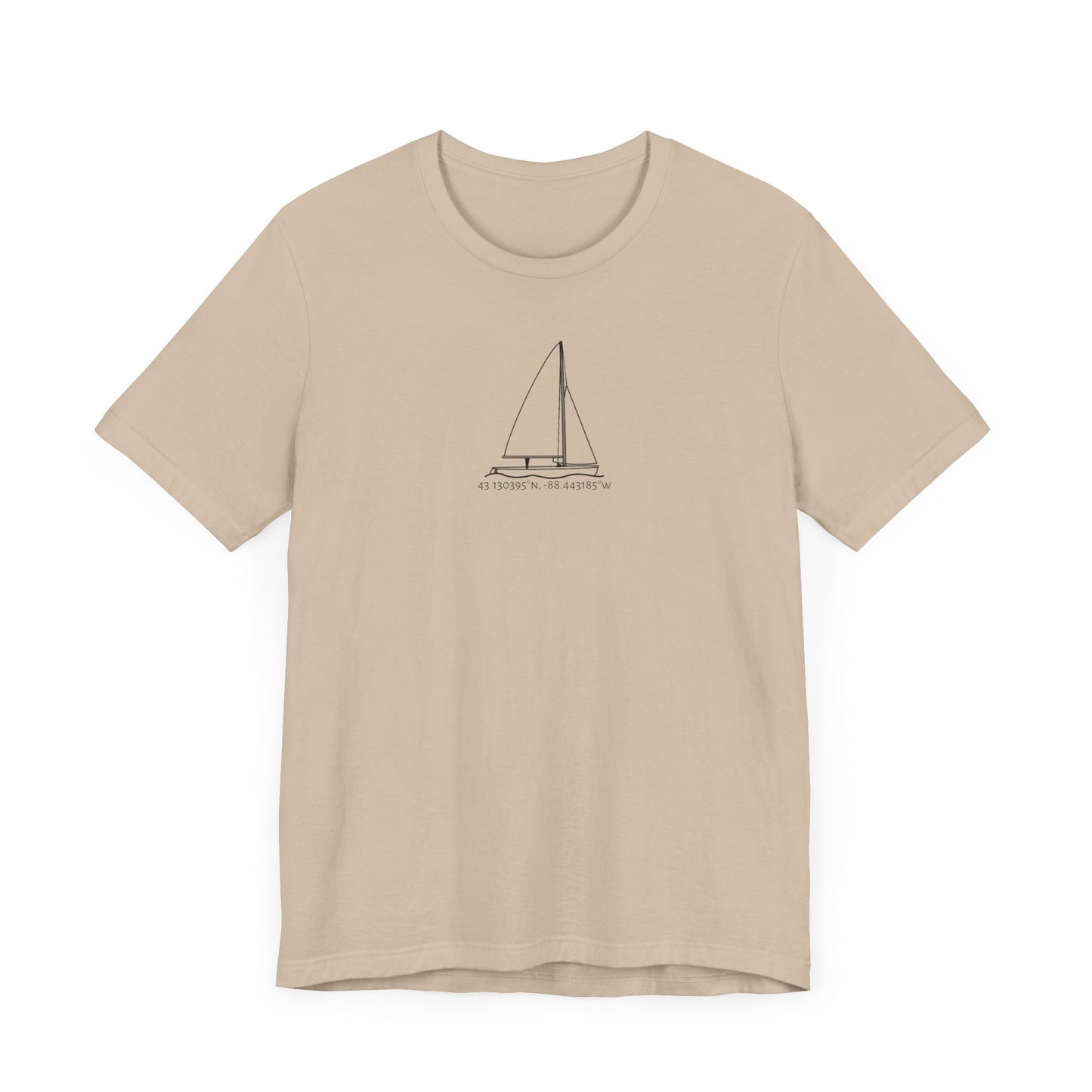 Sailboat 470 Model Type Unisex Lightweight Short Sleeve Tee