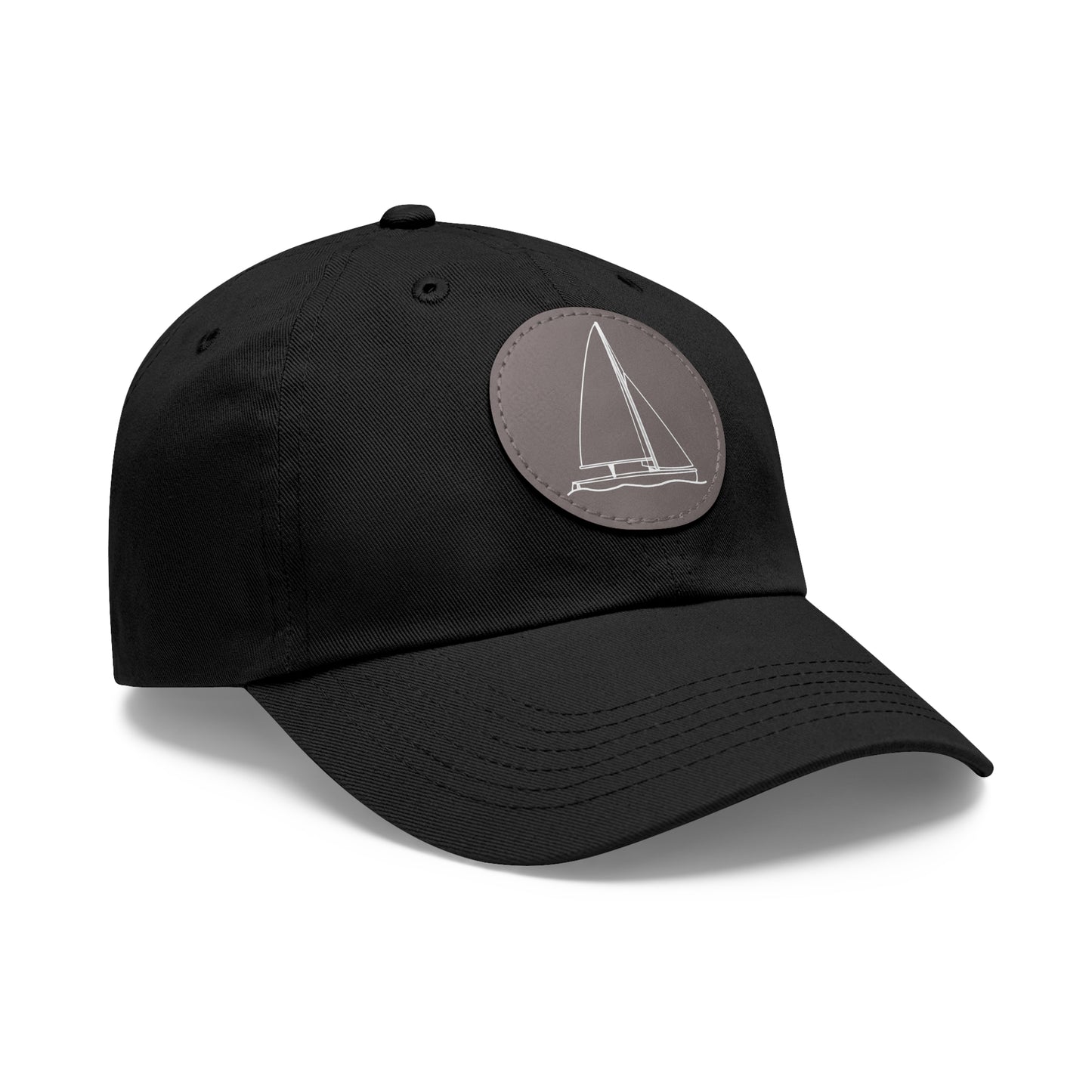 Sailboat 470 model Hat with Leather Patch (Round)