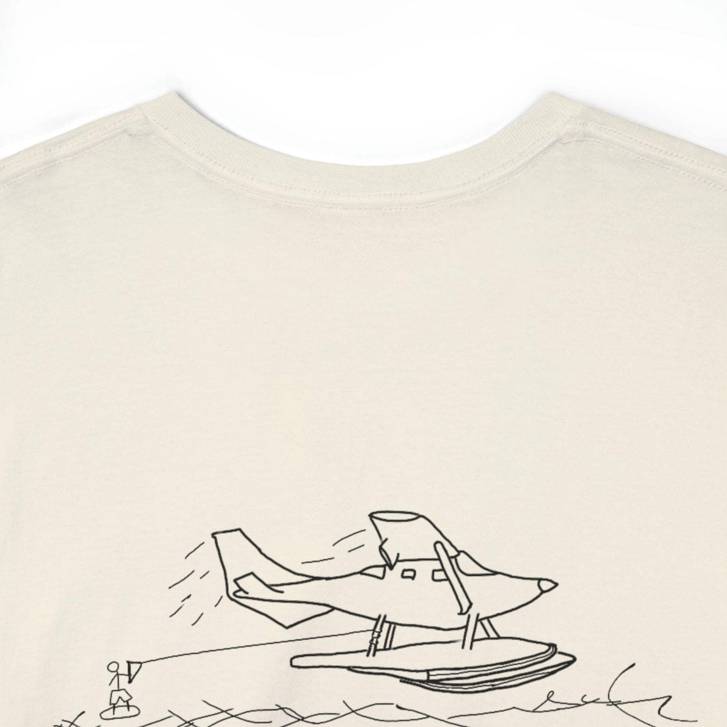 Float Plane - Lac LaBelle Unisex Heavyweight Short Sleeve Tee