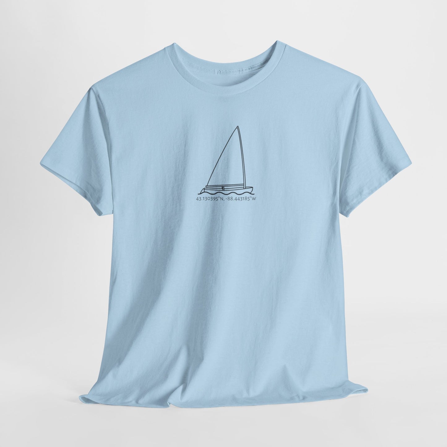 Sailboat Finn Model Unisex Heavy Cotton Tee