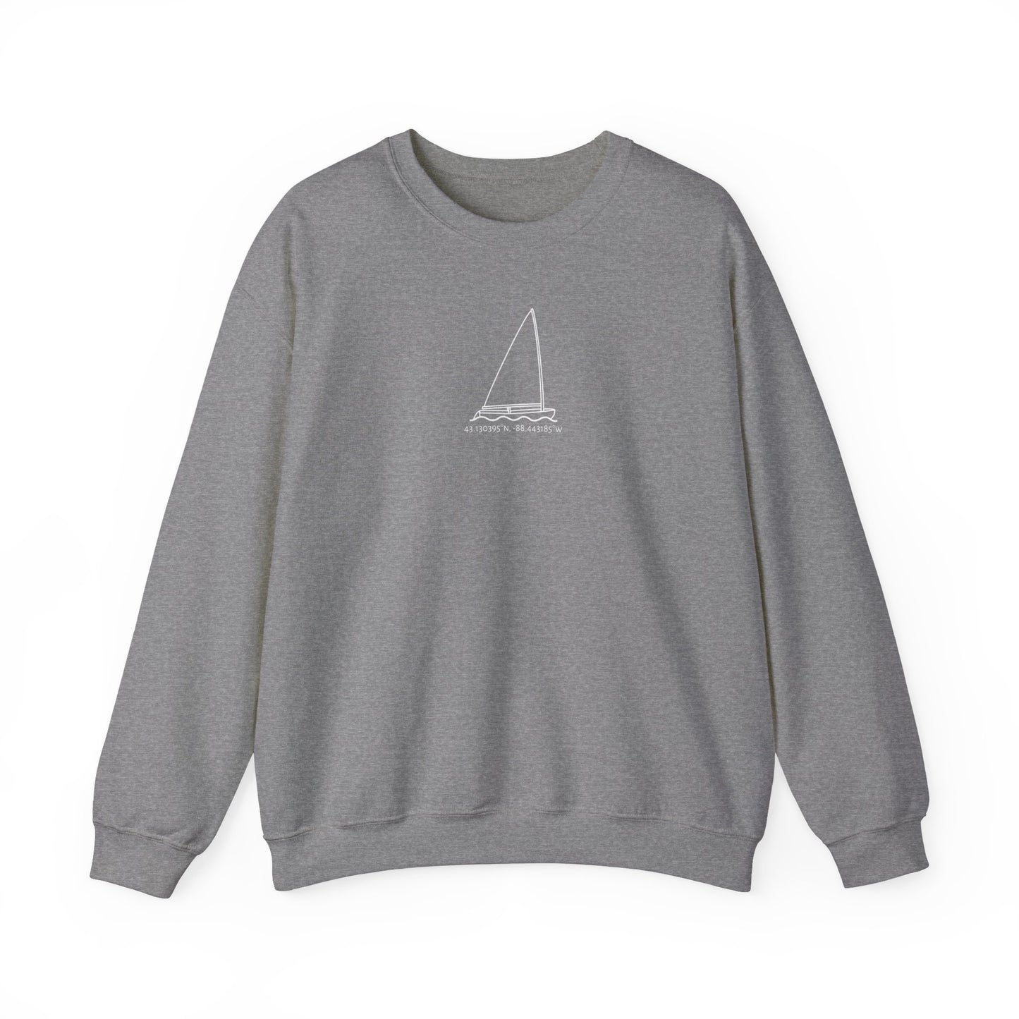 Sailboat Finn Model Type Unisex Heavy Blend™ Crewneck Sweatshirt