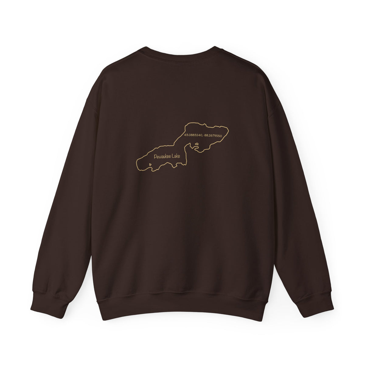 "Lucy the Lab" Kayak Dog Pewaukee Lake - Unisex Heavy Blend™ Crewneck Sweatshirt