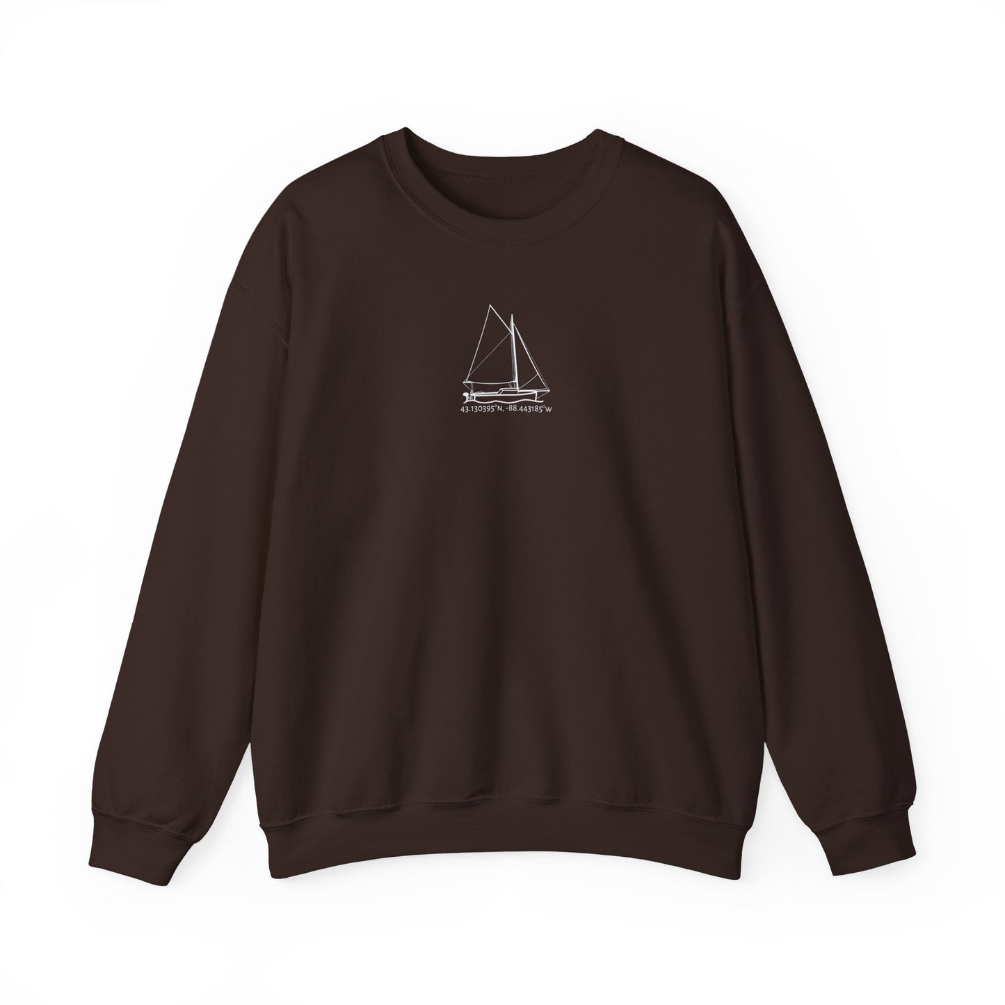 Sailboat With Motor Unisex Heavy Blend™ Crewneck Sweatshirt