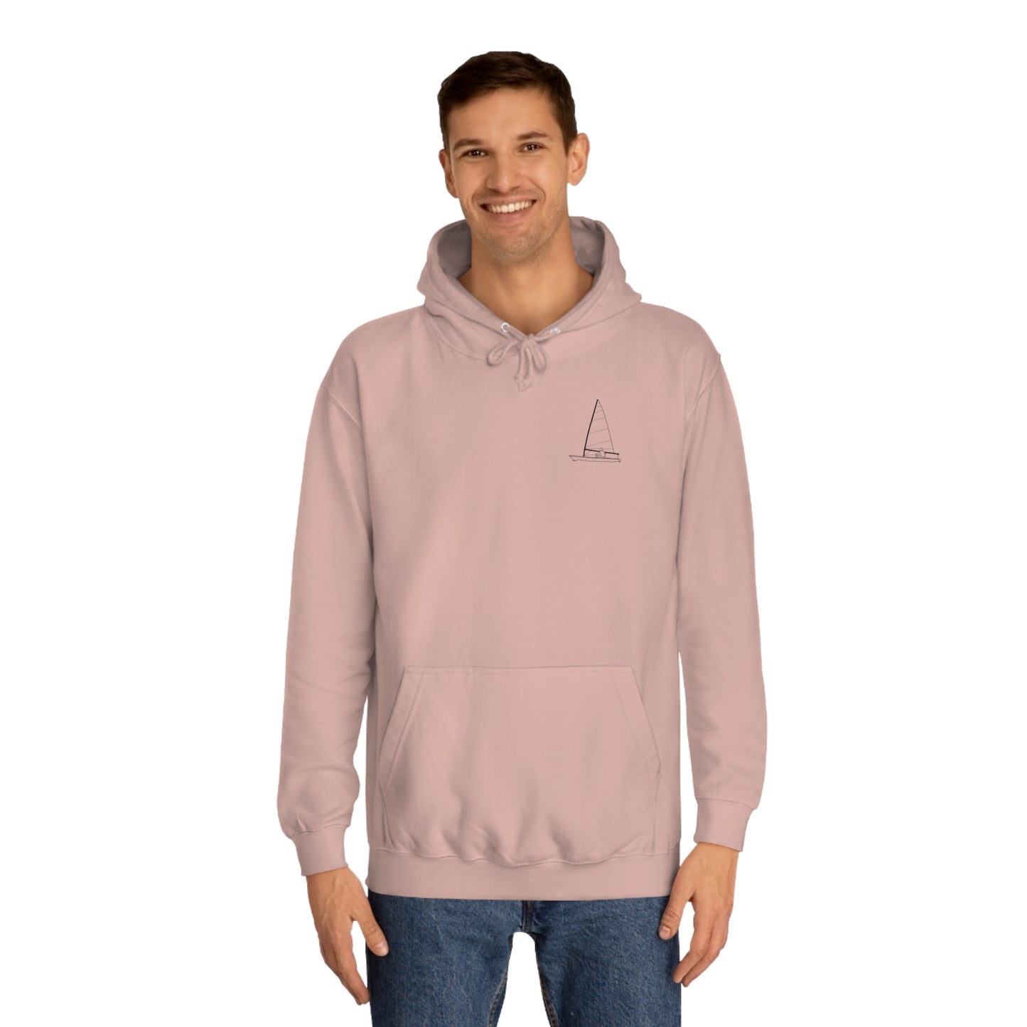 Sailboat Patch, LaBelle Yacht Club - Unisex Hoodie Medium Weight