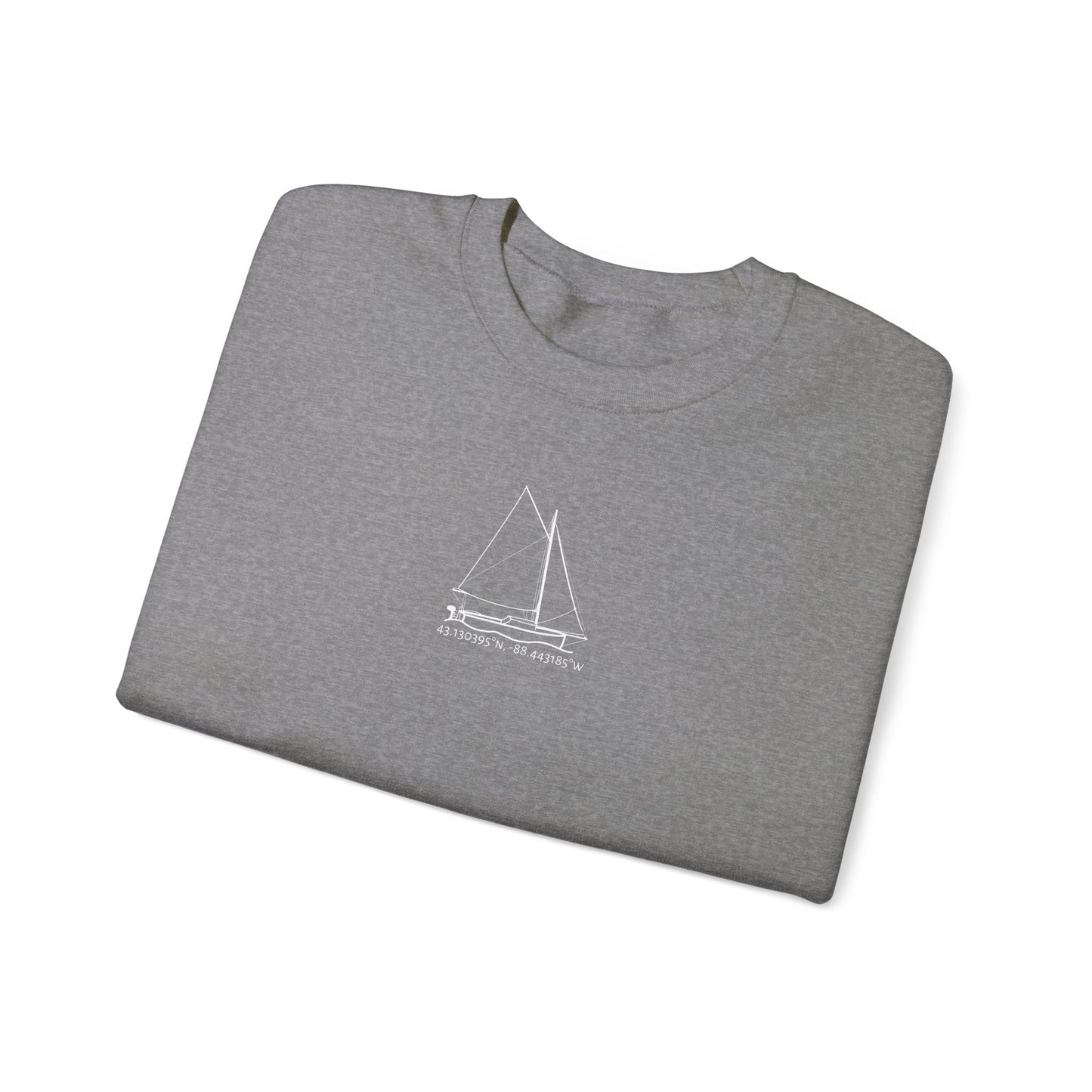 Sailboat With Motor Unisex Heavy Blend™ Crewneck Sweatshirt