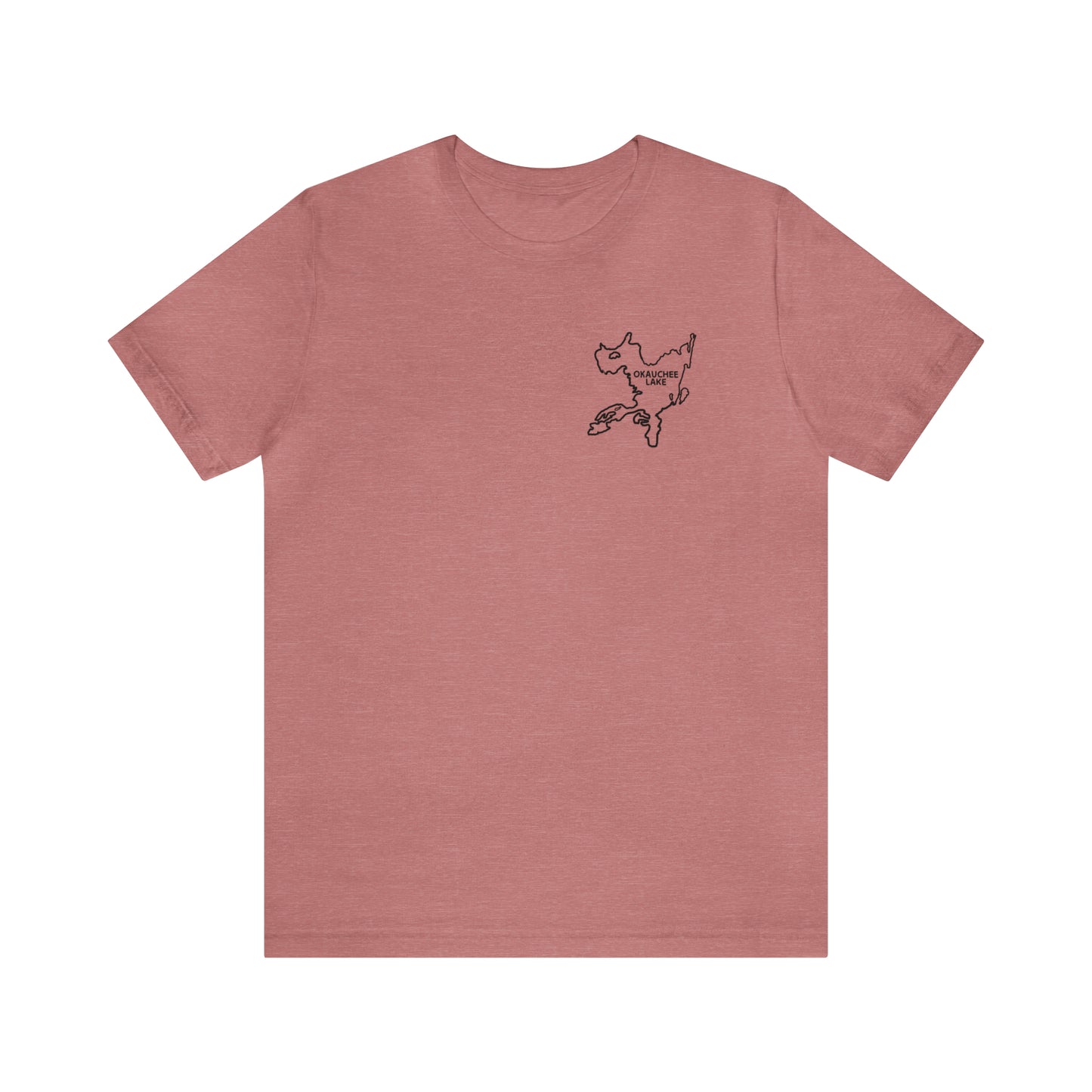 Okauchee Lake, Surfing Sketch - Unisex Lightweight Short Sleeve Tee