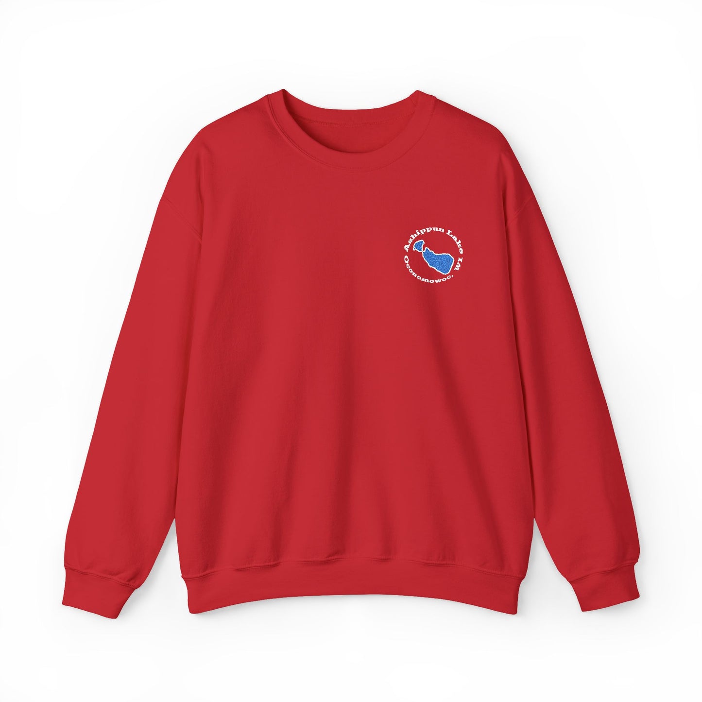 Ashippun Lake Embroidered Crewneck