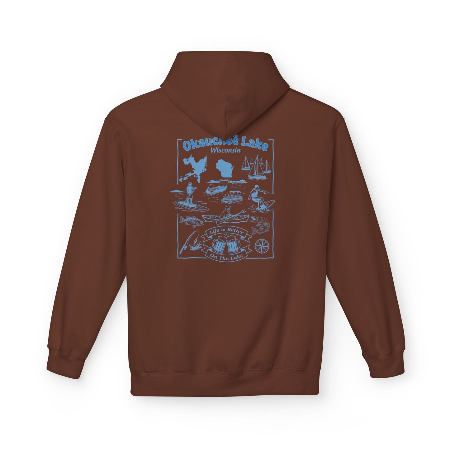 Okauchee Lake Midweight Travel Hoodie -  FD Style #1 (CLC)