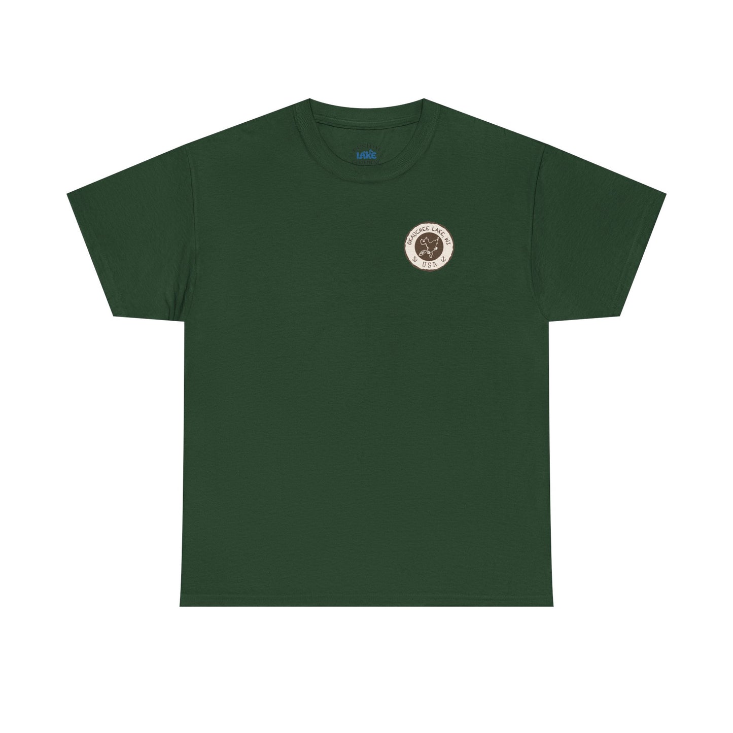 Okauchee Lake Unisex Heavy Tee - Vintage Postmark Style