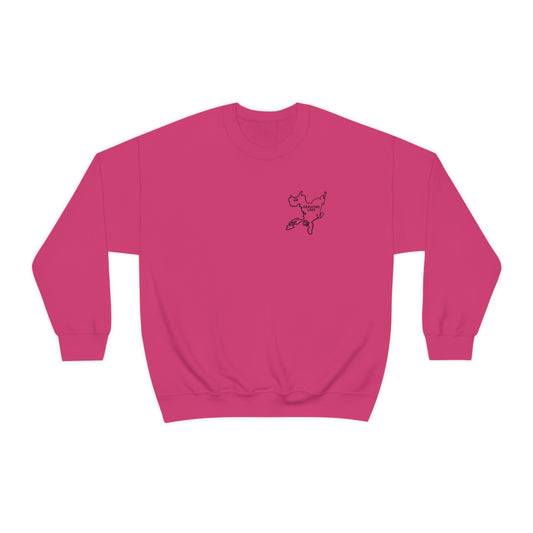 Okauchee Lake, Plain back Unisex Heavy Blend™ Crewneck Sweatshirt