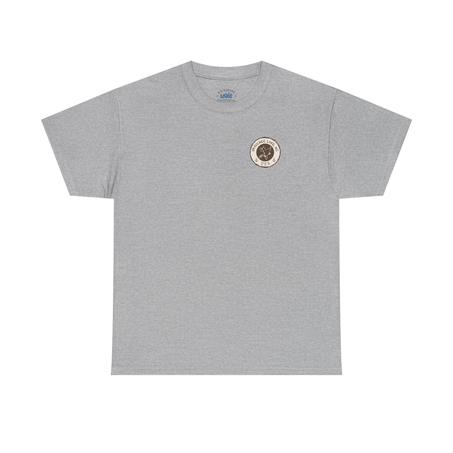 Okauchee Lake Unisex Heavy Tee - Vintage Postmark Style