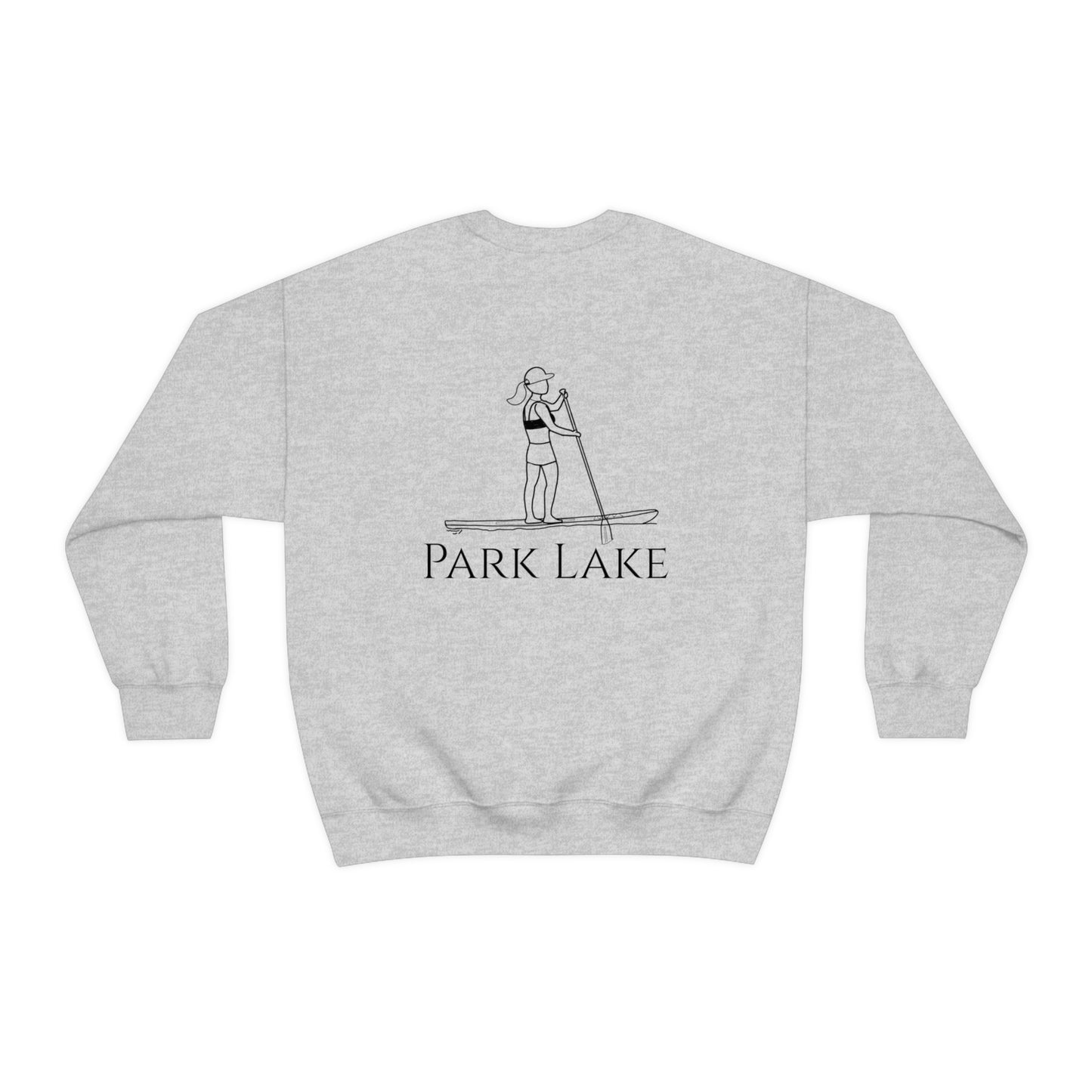 Paddle Board Girl - Park Lake Unisex Heavy Blend™ Crewneck Sweatshirt