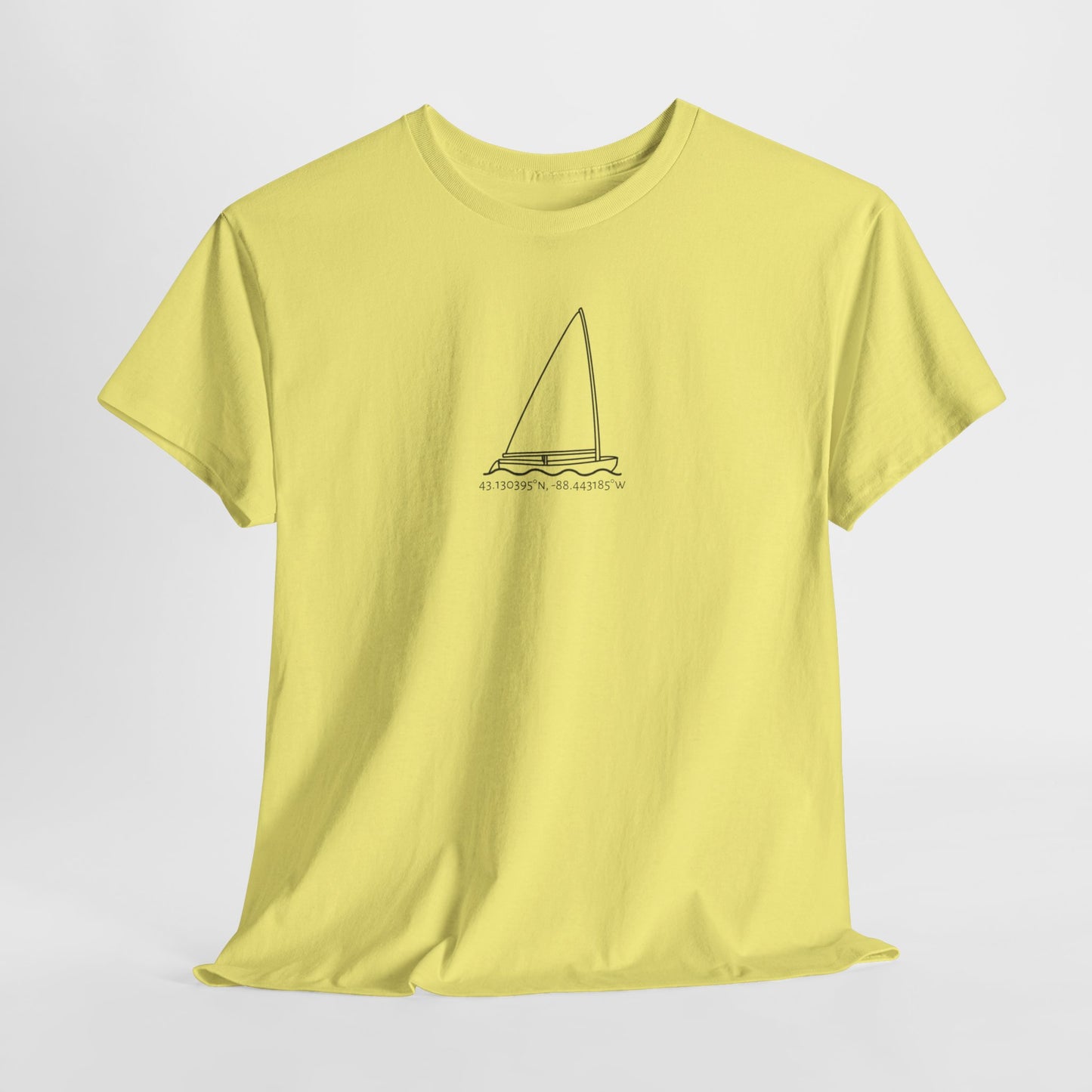 Sailboat Finn Model Unisex Heavy Cotton Tee