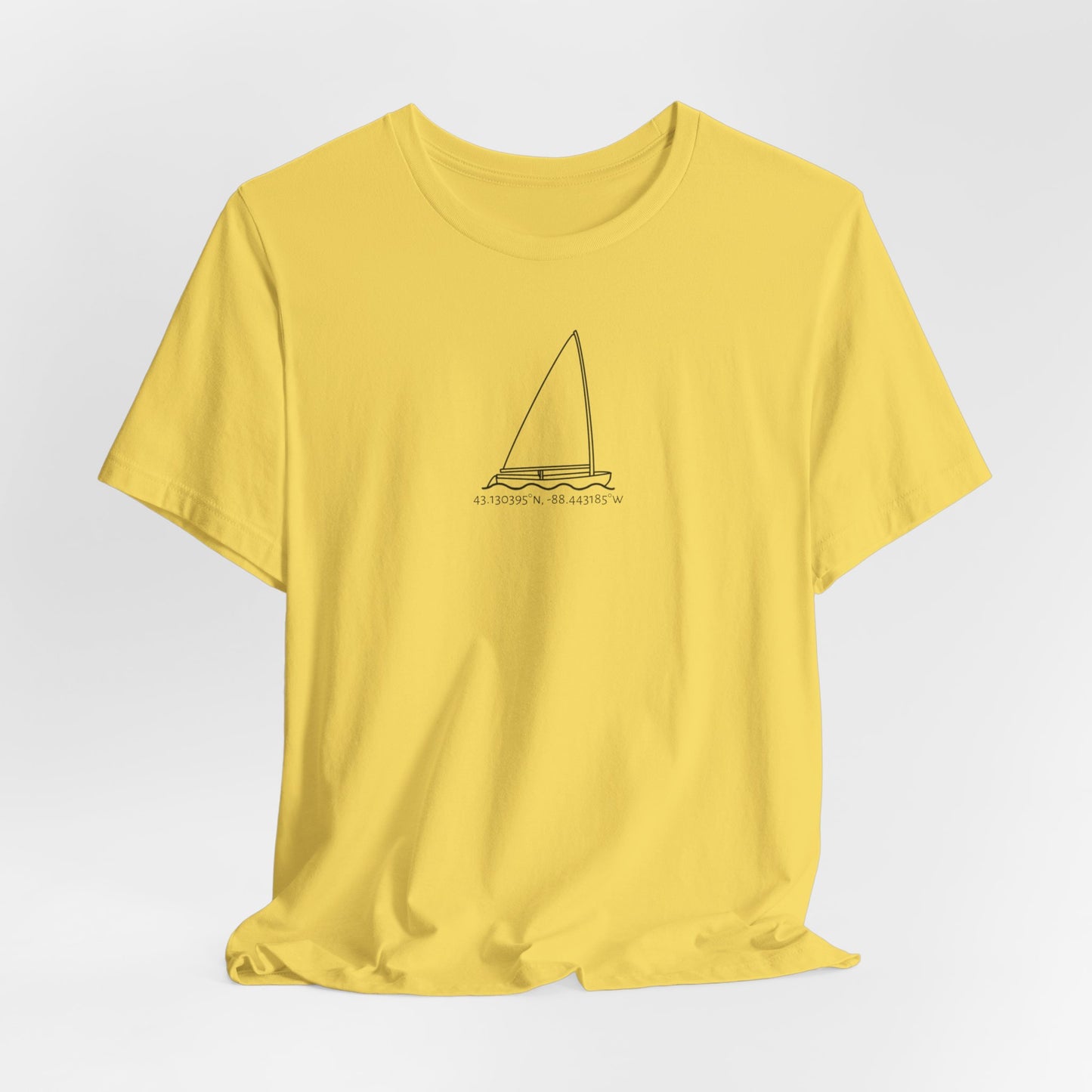 Sailboat Finn Model Type Unisex Lightweight Short Sleeve Tee