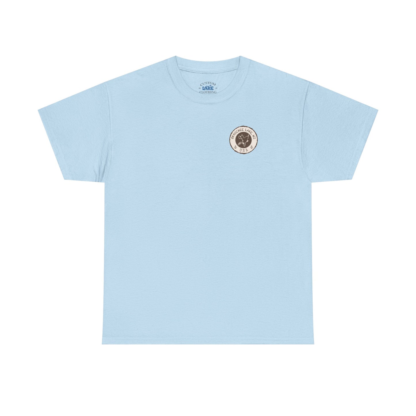 Okauchee Lake Unisex Heavy Tee - Vintage Postmark Style