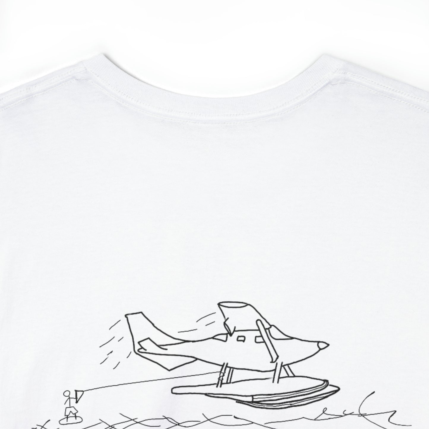 Float Plane - Lac LaBelle Unisex Heavyweight Short Sleeve Tee