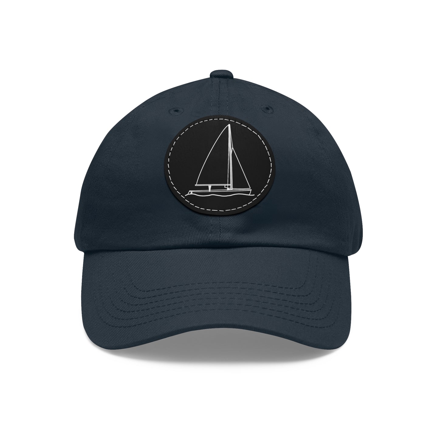 Sailboat 470 model Hat with Leather Patch (Round)