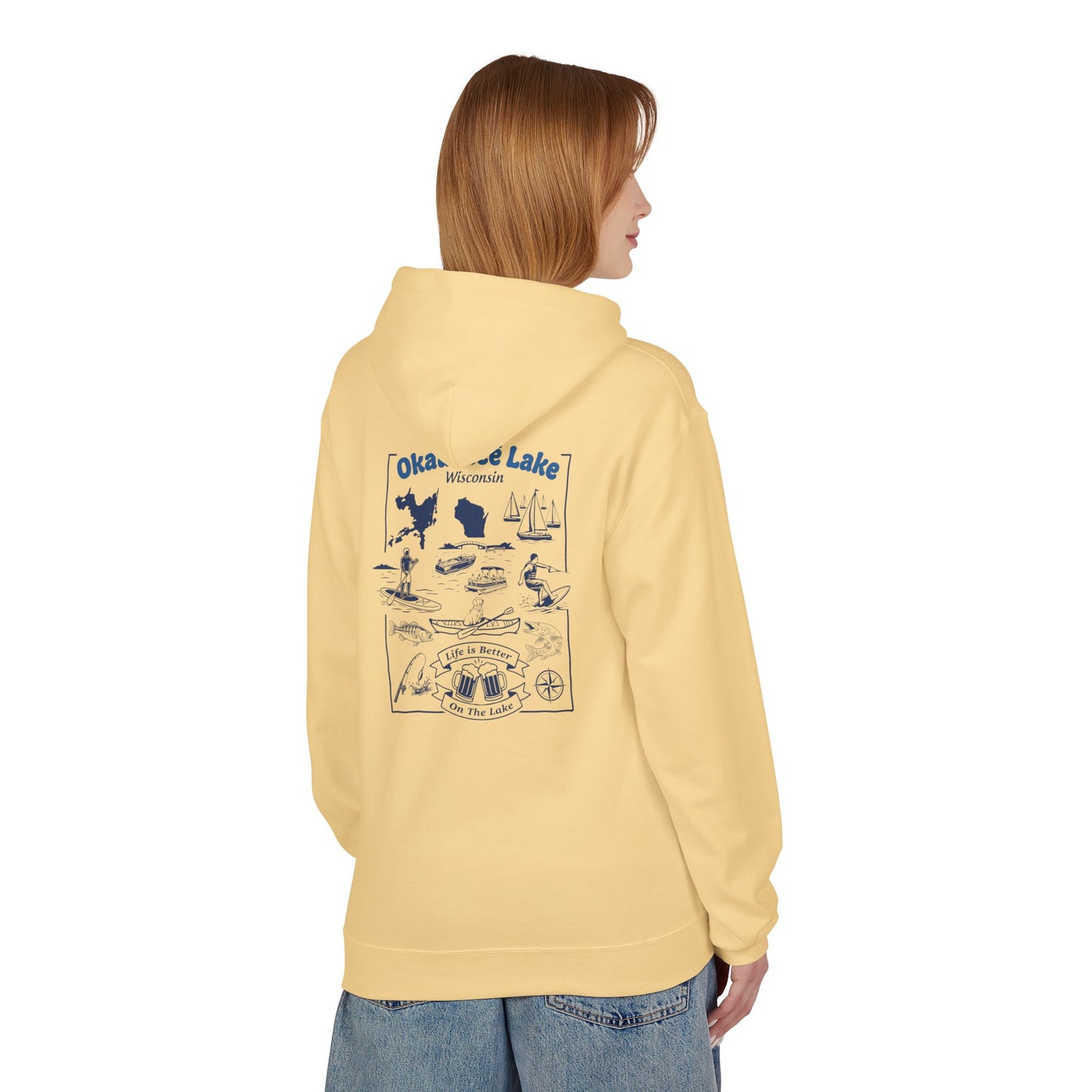 Okauchee Lake Midweight Travel Hoodie -  FD Style #1 (CLC)