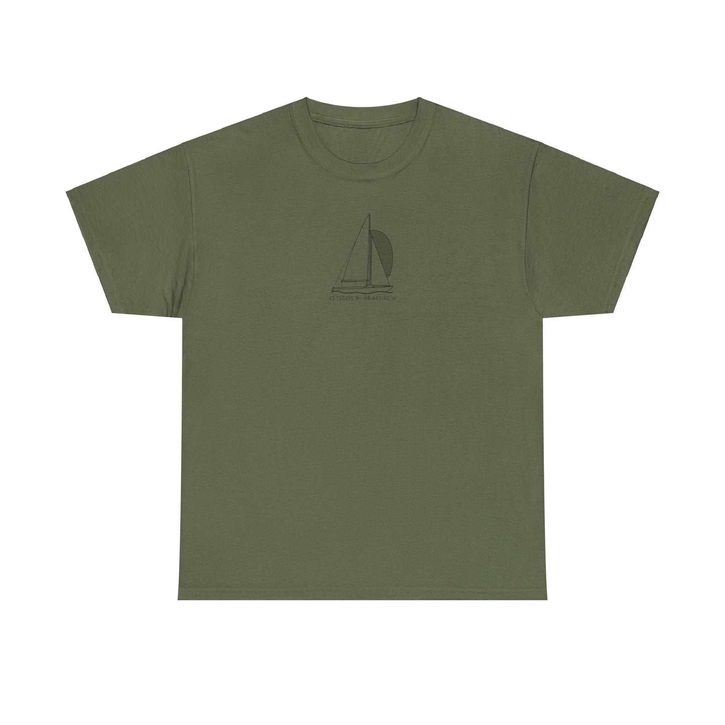 Sailboat Yngling Model Unisex Heavy Cotton Tee