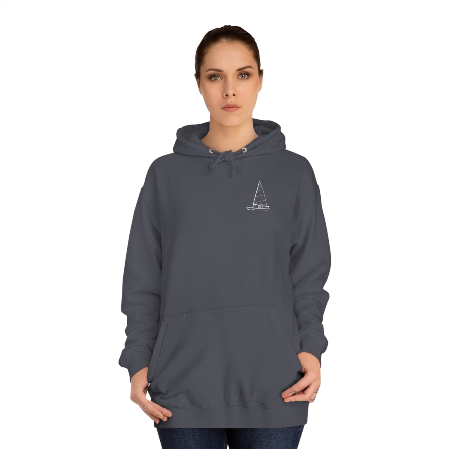 Sailboat Patch, LaBelle Yacht Club - Unisex Hoodie Medium Weight