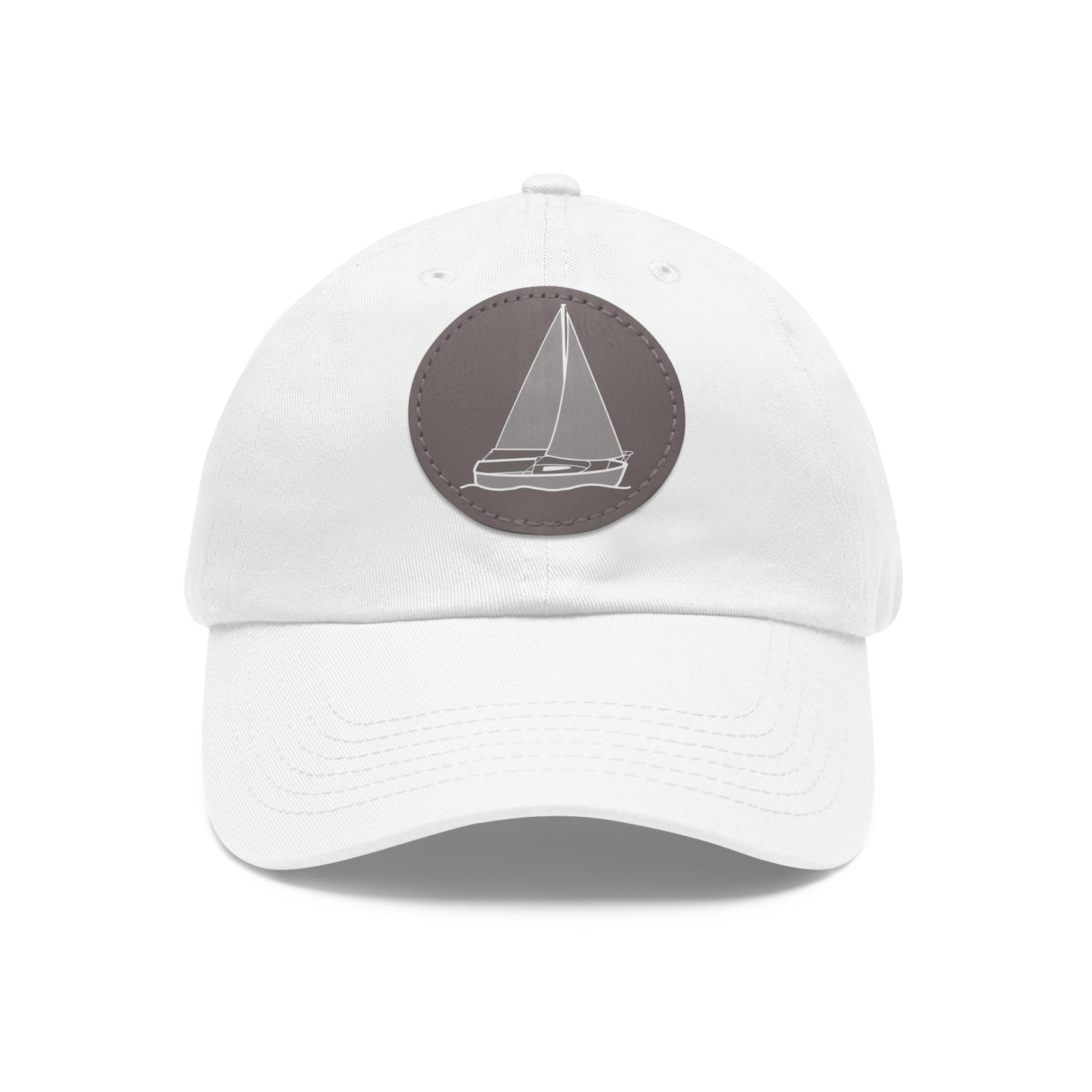 Sailboat Comfort model Hat with Leather Patch (Round)