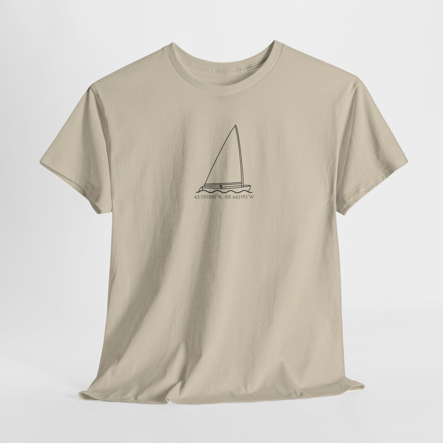 Sailboat Finn Model Unisex Heavy Cotton Tee