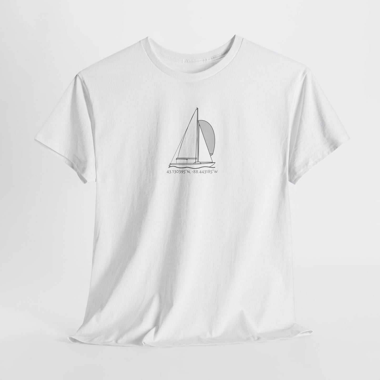 Sailboat Yngling Model Unisex Heavy Cotton Tee