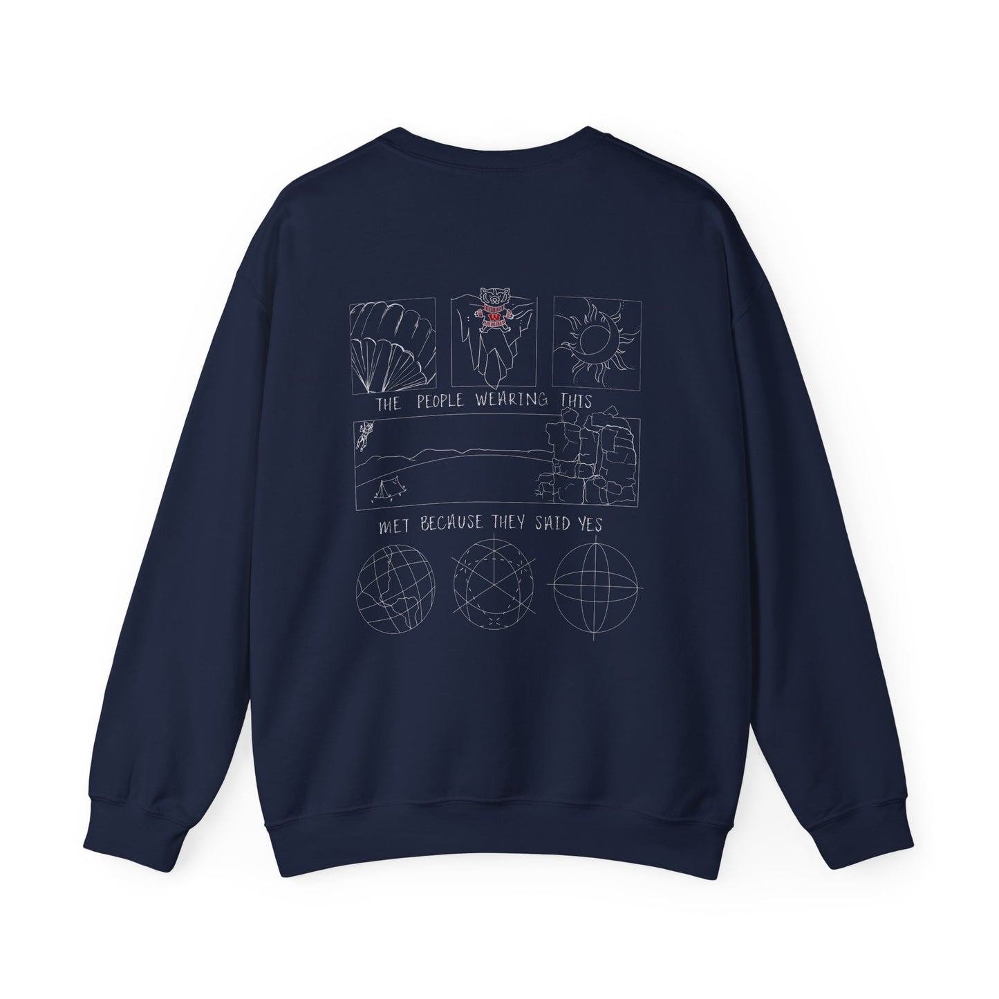 Yes UW Draft - Unisex Heavy Blend™ Crewneck Sweatshirt
