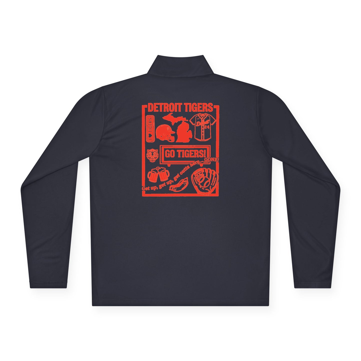 Detroit Tigers Lightweight Quarter-Zip Pullover
