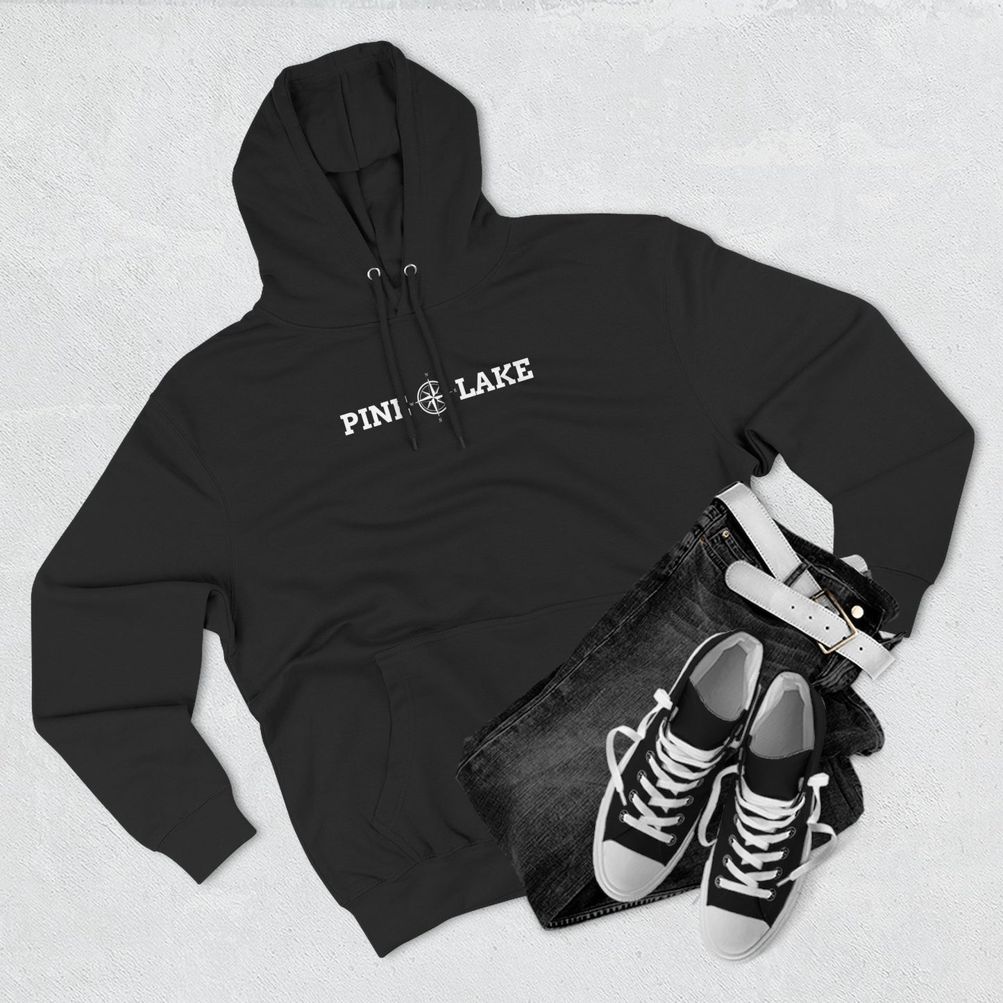 Three Panel Fleece Hoodie - Lane Seven